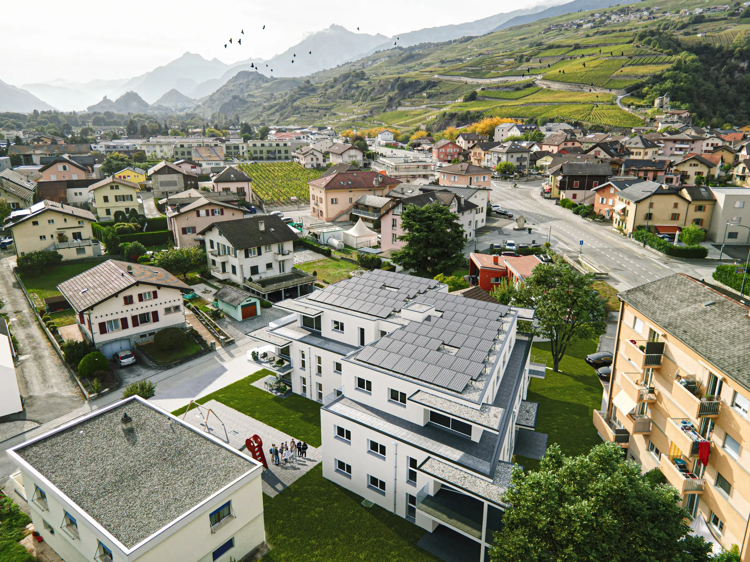 Les balcons côté sud