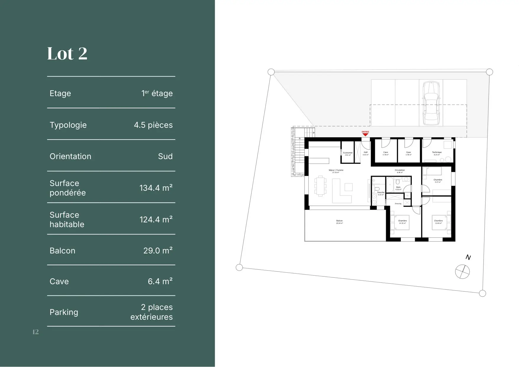 Lot 2, 1er étage