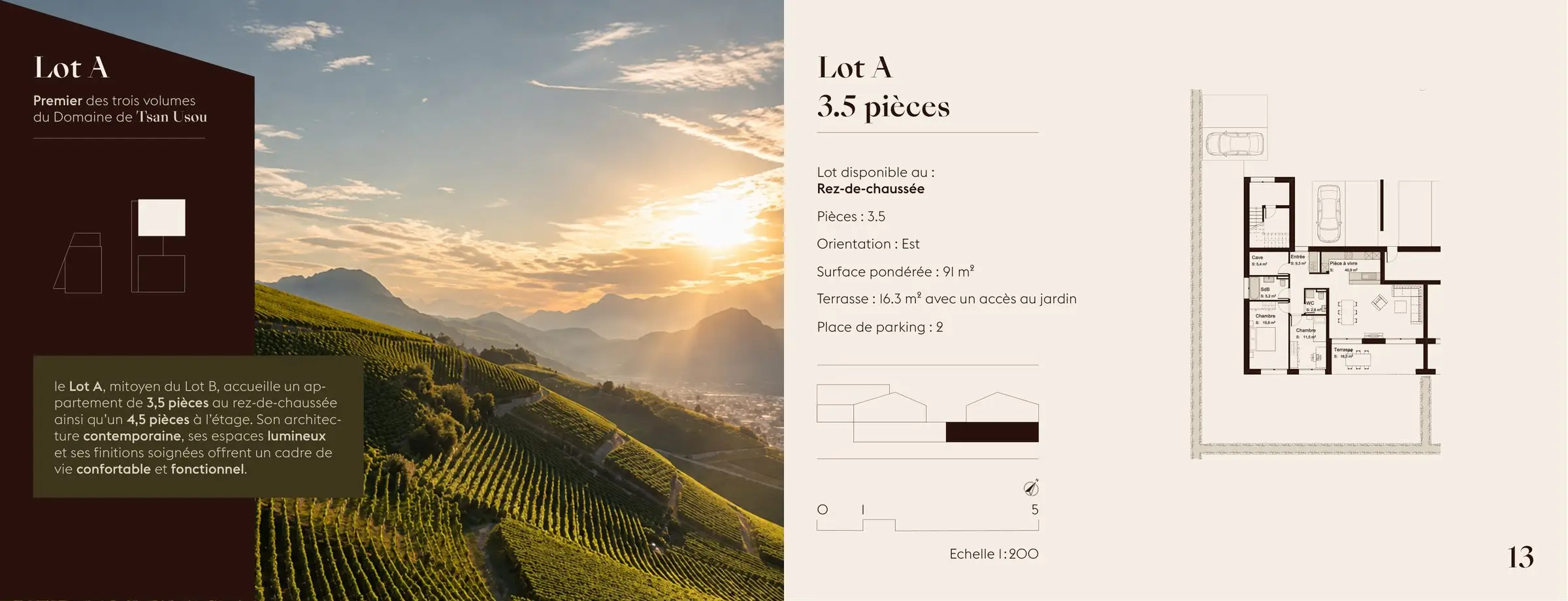 Lot A, 3.5 pièces au rez